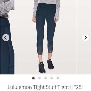 Lululemon Tight Stuff Tight II 25” Midnight Navy